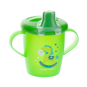 Canpol Babies кружка непролив.Toys зел.250мл 31/200