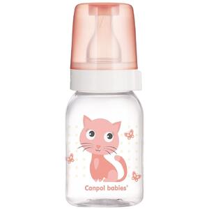 Бутылочка Canpol 11/851 BPA FREE с рис.Веселые зверьки 120 мл
