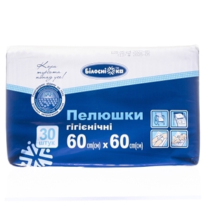 Пеленки д/дет.Белоснежка 60х60см №30