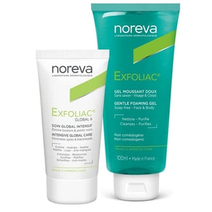 Набір Noreva Exfoliac Глобал 6 крем 30 мл + гель очищуючий 100 мл
