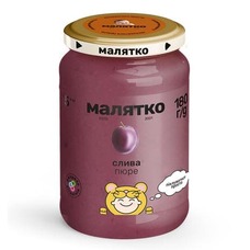 Пюре Малятко слива стекло 180 г