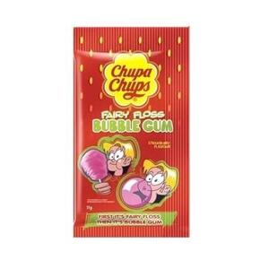 Жевательная резинка Chupa Chups Fairy Floss Клубника сладкая вата 11г
