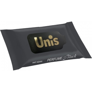 Салфетки влажные UNIS антибактериальные Perfume Black №15