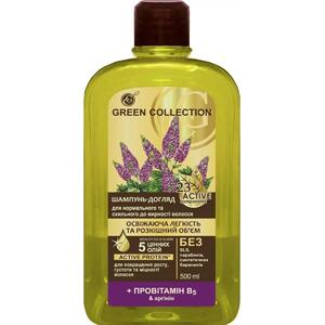Шампунь-уход Green Collection освежающая Лёгкость и объём 500мл