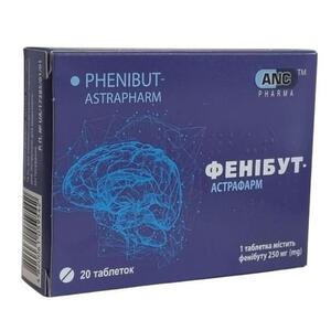 Фенібут-Астрафарм табл.250мг №20 тм А+