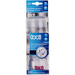 Пляшечка Lovi Super vent з опцією самостерилізації 21/570 250 мл