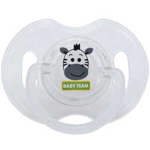 Пустышка Baby Team 3100 силиконовая ортодонтическая 0+ TRITAN-пластик