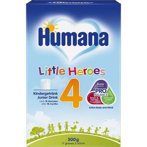 Смесь Humana-4 сухая молочная Маленькие герои 500г