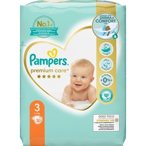 Подгузники Pampers Premium Care Midi 6-10 кг №20