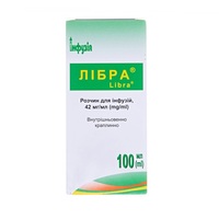 Лібра розчин для інфузій 42 мг/мл по 100 мл у флаконі 1 шт. - Інфузія