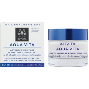 Крем-гель Apivita AQUA VITA для інтенсивного зволоження шкіри з фіто-ендорфінами авр.дерева для жирн