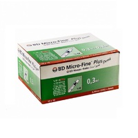 Шприц инсулиновый Micro-Fine Plus U-100 с иглой 30G (0.3x8мм) 0,5мл №1