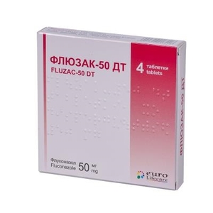 Флюзак ДТ-50 таблетки по 50 мг 4 шт.