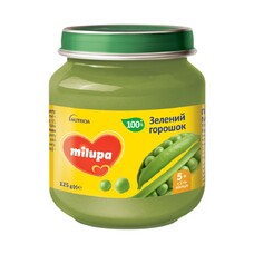 Пюре Milupa Зеленый горошек с 5 мес 125г