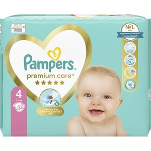 Підгузники Pampers Premium Care Максі 9-14 кг №34