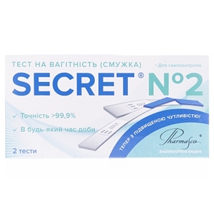 Тест-полоска SECRET на беременность №2
