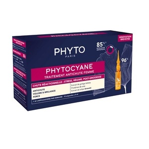 Набір Phyto Фітоціан Прогресів засіб 12х5мл + шампунь 100мл