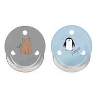 Пустышка Baby-nova 23360/3 лат.круглая с рис./кольц.2шт.мальчик