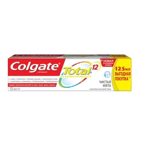 Зубна паста Colgate Total 12 Чиста Мята 125 мл