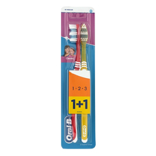 Зубна щітка ORAL-B 1-2-3-ефект 40 середня №2
