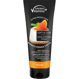 Крем Energy Vitamins Mango Panna Cotta д/рук та нігтів 100мл