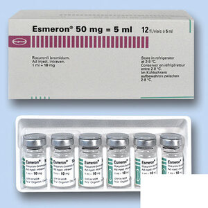 Эсмерон раствор для инъекций 50 мг/5 мл по 5 мл во флаконе 10 шт.