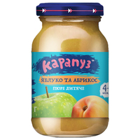 Пюре Карапуз яблоко и абрикос с 4-х мес.170г