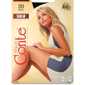 CONTE колготы жен. Solo 20 den 4 Nero