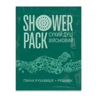 Сухой душ военный Shower Pack комплект однораз. (пенная варежка + полотенце)