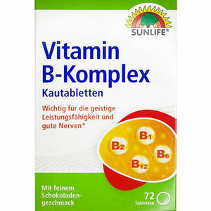 Вітаміни Sunlife Vitamin B-Komplex табл. жув. №72