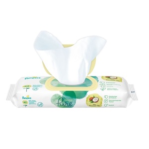 Серветки вологі Pampers дитячі Pure Protection Coconut №42 ПрепакКор