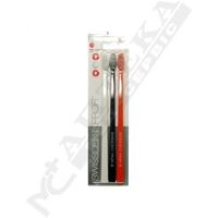 Набор Swissdent Profi зубных щеток очень мягкие белая, черная, оранжевая