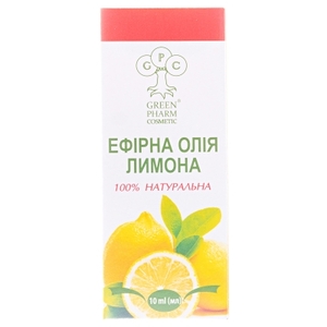 Олія ефірна Green Pharm Cosmetic лимону 10 мл