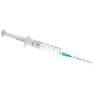 Шприц 2-х комп. с 1-й иглой 21G (0,8х38мм) 10мл №1 Tiramed