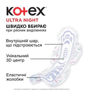 Прокладки Kotex Ультра Night №14