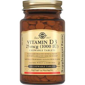 Солгар (Solgar) Витамин Д3 1000 МЕ жев. табл. №100